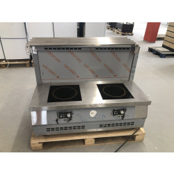 Мармит первых блюд 2-конфорочный индукционный Luxstahl МПИ-1200 - интернет-магазин КленМаркет.ру