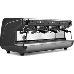 КОФЕМАШИНА - полуавтомат Nuova Simonelli Appia Life 3gr S 220V black+high groups+economizer 169073 - интернет-магазин КленМаркет.ру