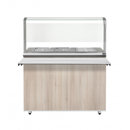 Прилавок холодильный Luxstahl ПХВ (С)- 1500 с ванной охлаждаемой - интернет-магазин КленМаркет.ру