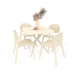 Обеденная группа (1+4) SHT-DS193 (пластик) - интернет-магазин КленМаркет.ру