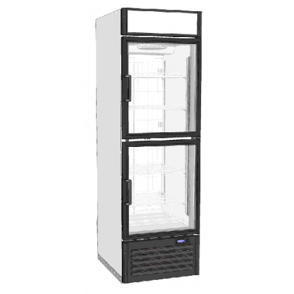 Шкаф морозильный Капри 0,5НСК две стеклянные двери (4.300.149-13) - интернет-магазин КленМаркет.ру