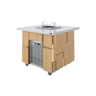 Салат-бар под диспенсеры тарелок Luxstahl СБД-1000 Premium