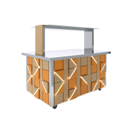 Салат-бар нейтральный Luxstahl СБН-1500 Premium