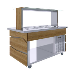 Салат-бар тепловой Luxstahl СБТ-1500 Premium - интернет-магазин КленМаркет.ру