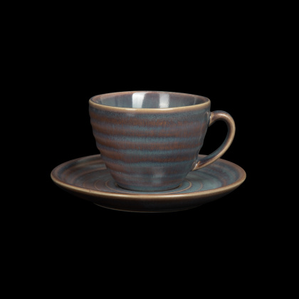 Чайная пара 200 мл, сине-коричневый «Corone Terra» - интернет-магазин КленМаркет.ру