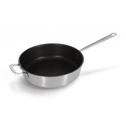 СКОВОРОДА d=340/90 нерж антиприг. покрытие, высокие борта, ИНДУКЦИЯ, LUXSTAHL - интернет-магазин КленМаркет.ру