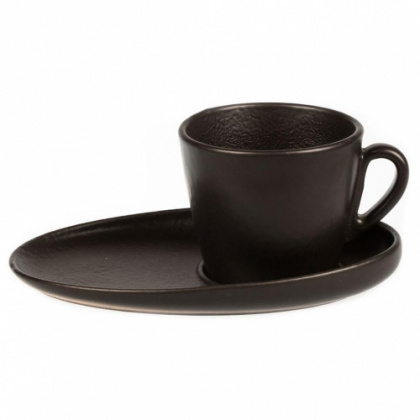 Чашка с блюдцем Cappuccino 175 мл, Black Star - интернет-магазин КленМаркет.ру