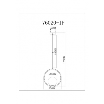 Подвесной светильник Moderli V6020-1P Barocco - интернет-магазин КленМаркет.ру