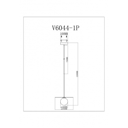 Подвесной светильник Moderli V6044-1P Scrumbel - интернет-магазин КленМаркет.ру