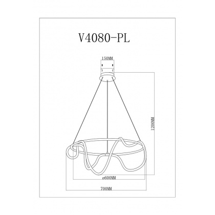 Подвесной светодиодный светильник Moderli V4080-PL True - интернет-магазин КленМаркет.ру