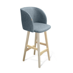 Стул барный «SHT-ST33/S65» с мягким сиденьем (деревянный каркас) - интернет-магазин КленМаркет.ру