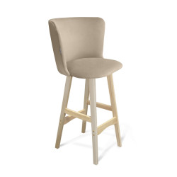 Стул барный «SHT-ST36/S65»  с  мягким сиденьем  (деревянный каркас) - интернет-магазин КленМаркет.ру