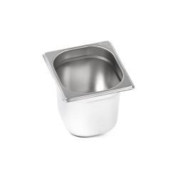 Гастроемкость Luxstahl из нержавеющей стали GN 1/6 176х164х150 мм [816-6] - интернет-магазин КленМаркет.ру