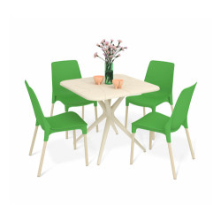 Обеденная группа (1+4) SHT-DS203 (пластик) - интернет-магазин КленМаркет.ру