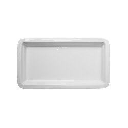 Гастроемкость керамическая «Corone» GN 1/3 322х168х30 мм белая [LQ-QK15077] - интернет-магазин КленМаркет.ру