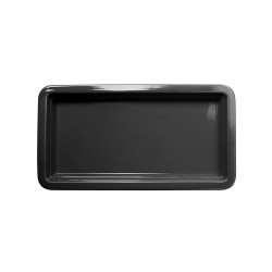 Гастроемкость керамическая «Corone» GN 1/3 322х168х30 мм черная [LQ-QK15077-K] - интернет-магазин КленМаркет.ру