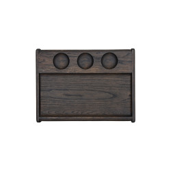 Доска для подачи 320х220 мм с 3-мя отделениями для соуса - интернет-магазин КленМаркет.ру