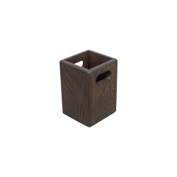 Подставка для столовых приборов 100х100 мм дуб, цвет угольный - интернет-магазин КленМаркет.ру