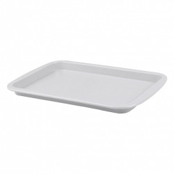 Поднос столовый 293х193 мм серый полипропилен [431299030] - интернет-магазин КленМаркет.ру