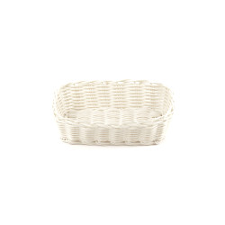 Корзинка пластиковая 210х145х60 мм белая [White 3528, KT3053] - интернет-магазин КленМаркет.ру