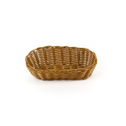 Корзинка пластиковая 220х110 мм коричневая [KT4003] - интернет-магазин КленМаркет.ру