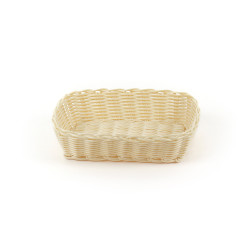 Корзинка пластиковая 245х165 мм бежевая [KT3054] - интернет-магазин КленМаркет.ру