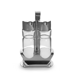 Набор для специй 2 предмета (масло, уксус) нержавеющая сталь, крюк Luxstahl [KH-232] - интернет-магазин КленМаркет.ру