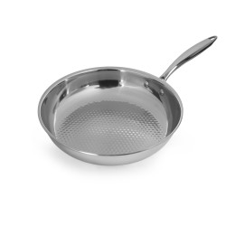 СКОВОРОДА с рифленым дном d=280/60 нерж., ИНДУКЦИЯ, LUXSTAHL - интернет-магазин КленМаркет.ру