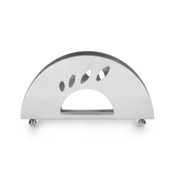 Салфетница 150 мм 80 мм полукруг нержавеющая сталь [3-197933] - интернет-магазин КленМаркет.ру