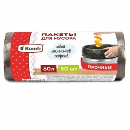 Пакет для мусора 60 л в рулонах, ПНД 60х70 см [PRO965C]  - интернет-магазин КленМаркет.ру
