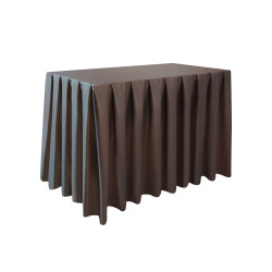 Скатерть-юбка 1,215х0,72х0,89 м «Журавинка» коричневая гладь - интернет-магазин КленМаркет.ру
