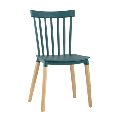 Стул пластиковый «Фес» с жестким сиденьем (ножки дерево) - интернет-магазин КленМаркет.ру