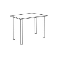 Фуршетный стол для линий раздач Luxstahl ЛДСП L-1215мм    