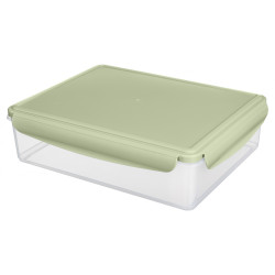 Контейнер 3,7 л 292х228х82 мм с крышкой, прозрачный, ПП [433116631] - интернет-магазин КленМаркет.ру