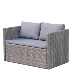 Диван-трансформер «Акапулько» из искусственного ротанга - интернет-магазин КленМаркет.ру