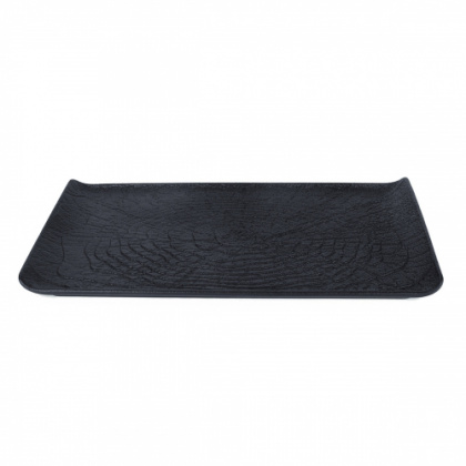 Блюдо прямоугольное 29,5*14,8 см Black Raw Wood - интернет-магазин КленМаркет.ру