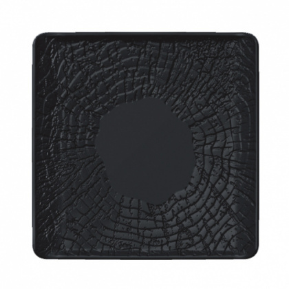 Тарелка квадратная 17,5*17,5 см Black Raw Wood - интернет-магазин КленМаркет.ру