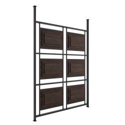 Зонирующая модульная перегородка для зала Pafos (Пафос) 1830х80х2400 мм - интернет-магазин КленМаркет.ру