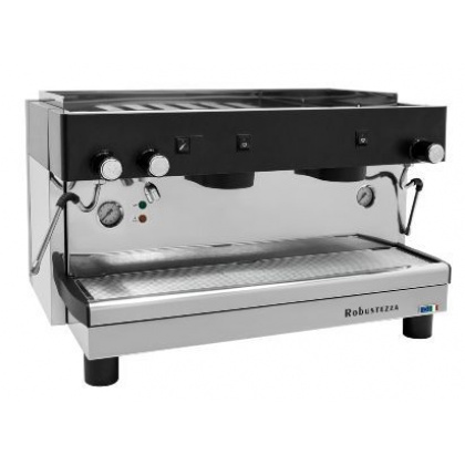 КОФЕМАШИНА ПОЛУАВТОМАТ ROBUSTEZZA STH2M/ ЧЕРНАЯ+ВЫСОКАЯ ГРУППА МУЛЬТИФАЗНАЯ (380552) - интернет-магазин КленМаркет.ру