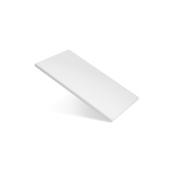 Доска разделочная 250х150х10 мм белый пластик - интернет-магазин КленМаркет.ру