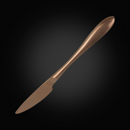 Нож столовый 23,5 см матовая медь PVD Alessi-Copper [81280005] - интернет-магазин КленМаркет.ру