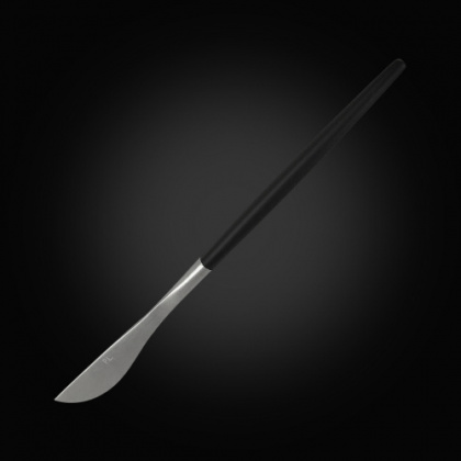 Нож столовый 22 см ручка матовый черный PVD Lounge [81280021] - интернет-магазин КленМаркет.ру