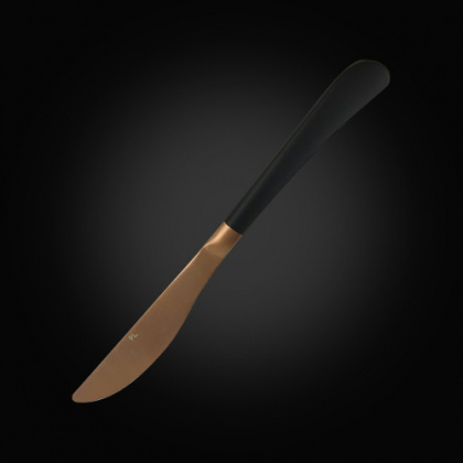 Нож столовый 23,1 ручка матовый черный, медь PVD Provence [81280025] - интернет-магазин КленМаркет.ру