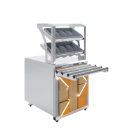 Прилавок для приборов Junior Luxstahl ПП (С)-600 Premium (нерж.)