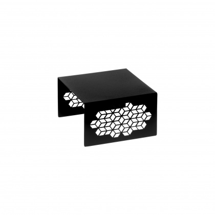 Подставка-куб для фуршета ажурная 150х150х90 мм черный Luxstahl - интернет-магазин КленМаркет.ру