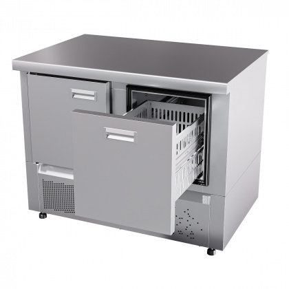 СТОЛ холодильный среднетемпературный СХС-70Н-01 (дверь, ящик 1) без борта (25110021400) - интернет-магазин КленМаркет.ру