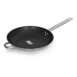 СКОВОРОДА d=320/50 нерж антиприг. покрытие, тройное дно, ИНДУКЦИЯ, LUXSTAHL[C24131] - интернет-магазин КленМаркет.ру