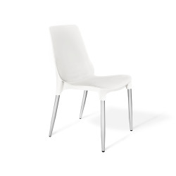 Стул пластиковый SHT-S75-1 (оцинкованные конусные ножки) с жестким сиденьем - интернет-магазин КленМаркет.ру