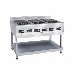 ПЛИТА индукционная 6-ти конфорочная КИП-69П-3,5, краш. подставка - интернет-магазин КленМаркет.ру