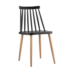 Стул пластиковый «Эсел» с жестким сиденьем (ножки стальные) - интернет-магазин КленМаркет.ру